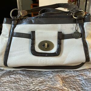 Coach Crick Bag ivory and chocolate
